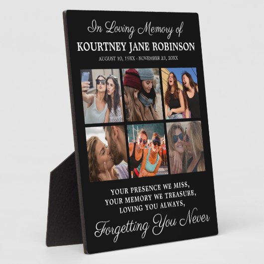 6 Foto in Loving Memory Fotoplaat (Zijkant)
