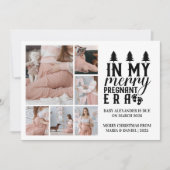 6 foto in mijn vrolijke zwangere tijdperk kerst feestdagenkaart (Voorkant)