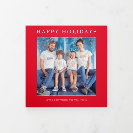 6 Foto jaar in Uitzicht feestelijke nieuwsbrief vi Drieluik Wenskaart (Cover)