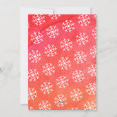 6 Foto Joy Merry Kerstmis Minimale Waterverf rood Feestdagenkaart (Achterkant)