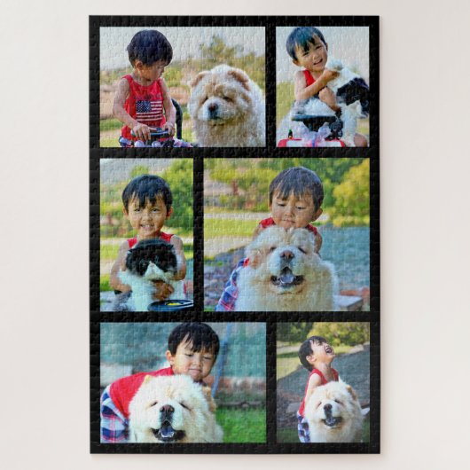6 Foto Jumbo Gepersonaliseerd Afbeelding Familie C Legpuzzel (Verticaal)