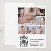 6 Foto Kerstboom Zwangerschapsaankondiging Feestdagenkaart (Voorkant / Achterkant)