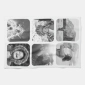 6 Foto keukendoek Sjabloon Rond Lijst Theedoek (Horizontaal)