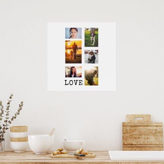 6 Foto Lijst Collage Poster (Keuken)