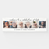 6-Foto met handgeschreven script: Levensherfst Spandoek (Horizontaal)