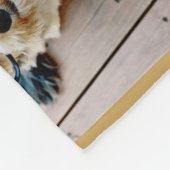 6 Foto-minimalist Voeg uw monogram marine toe Fleece Deken (Hoek)