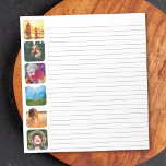 6 Foto Notitieblok Sjabloon Lijnbaar Notitieblok<br><div class="desc">Het gepersonaliseerde rond gemaakte notitieblok van het fotomalplaatje voor de gehele familie aan gebruik.</div>