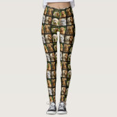 6 Foto Sjabloon Aangepaste Gepersonaliseerde Colla Leggings (Voorkant)
