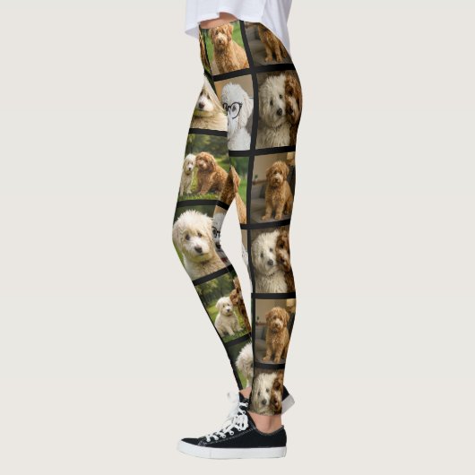 6 Foto Sjabloon Aangepaste Gepersonaliseerde Colla Leggings (Links)