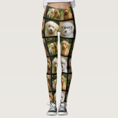 6 Foto Sjabloon Aangepaste Gepersonaliseerde Colla Leggings (Voorkant)