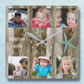 6 Foto-verzamelbakken Vierkante Klok