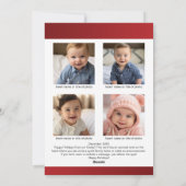 6 foto - Vrolijk kerstfeest - Familiebrief Feestdagenkaart (Achterkant)