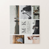 6 Foto Weddenschap Passen getrouwd Keepslag Legpuzzel (Verticaal)