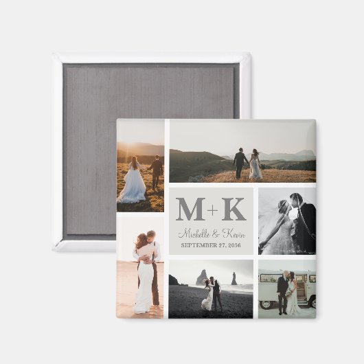 6 Foto Weddenschap Passen getrouwd Keepslag Magneet (Voorkant / Achterkant)