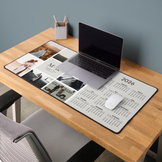 6 Foto Wedding Collage Passen getrouwd 2026 Kalend Bureaumat (Kantoor 2)