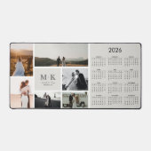 6 Foto Wedding Collage Passen getrouwd 2026 Kalend Bureaumat (Voorkant)