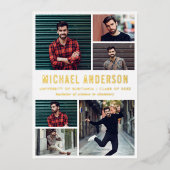 6 Fotochromatografische partij Folie Uitnodiging (Voorkant)