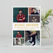 6 Fotochromatografische partij Folie Uitnodiging (Staand Voorkant)