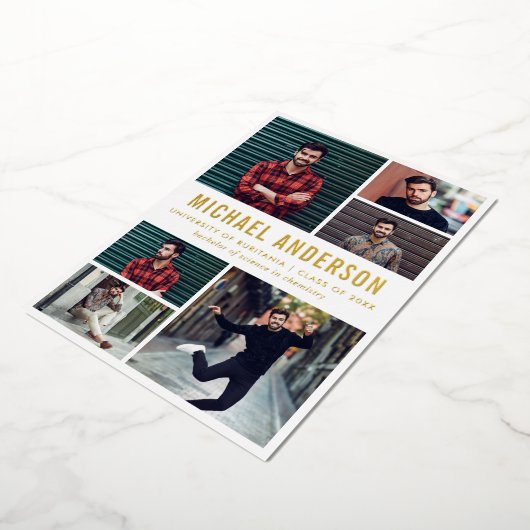 6 Fotochromatografische partij Folie Uitnodiging (Gedraaid)