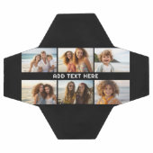 6 Fotocollage 1 tekstregel -- CAN Edit Black Voetbal (Enkel)