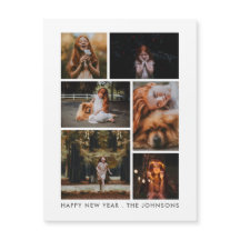 6 Fotocollage Gepersonaliseerde Nieuwjaarsvakantie