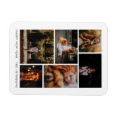 6 Fotocollage Gepersonaliseerde Nieuwjaarsvakantie Magneet (Horizontaal)