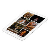 6 Fotocollage Gepersonaliseerde Nieuwjaarsvakantie Magneet (Linkerzijde)