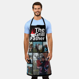 6 Fotocollage Grappige De Grillfather BBQ Schort