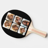 6 Fotocollage met afgeronde hoeken op zwart Tafeltennisbatje (Zijkant)