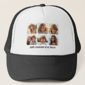 6 Fotocollage met trendy bounce script Trucker Pet (Voorkant)