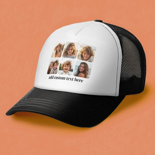 6 Fotocollage met trendy bounce script Trucker Pet
