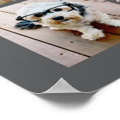6 Fotocollage Minimalistisch - Grijs en Wit Raster Poster (Hoek)