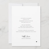 6 fotocollage modern minimalistisch script bruilof bedankkaart (Achterkant)