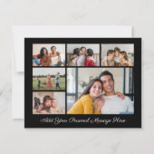 6 Fotocollage Voeg uw eigen Kaart met een groet to (Voorkant)