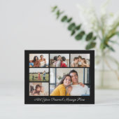 6 Fotocollage Voeg uw eigen Kaart met een groet to (Staand voorkant)