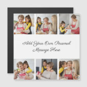 6 Fotocollage Voeg uw magneetstrip toe (Voorkant / Achterkant)