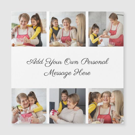 6 Fotocollage Voeg uw magneetstrip toe (Voorkant)