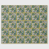 6 Fotocollage voor Vaderdag of Verjaardag Cadeaupapier (Vlak)