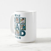 6 Fotocollage voor Vaderdag of Verjaardag Koffiemok (Voorkant links)