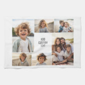 6 fotocollage - witte achtergrond - zwarte tekst theedoek (Horizontaal)