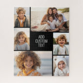 6 fotocollage - zwarte achtergrond - witte tekst legpuzzel (Verticaal)