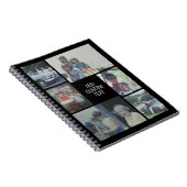6 fotocollage - zwarte achtergrond - witte tekst notitieboek (Rechterzijde)