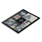 6 fotocollage - zwarte achtergrond - witte tekst notitieboek (Linkerzijde)