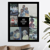 6 fotocollage - zwarte achtergrond - witte tekst