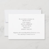 6 Fotominimalistische Afstuderen aankondiging (Achterkant)