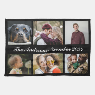 6 Foto's collage instagram oma keukenhanddoeken