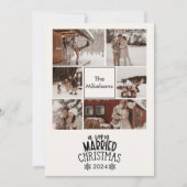 6 Foto's Een heel getrouwd Kerstmis Feestdagenkaart (Voorkant)