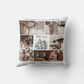 6 Foto's Eerste Kerstmis Samen Kussen (Achterkant)