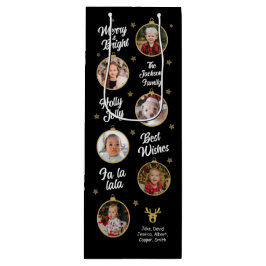 6 Foto's kerstballetjes zwart Wijn Cadeautas