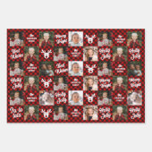 6 Foto's Red Buffalo met kerstmis Inpakpapier Vel (Voorkant 2)